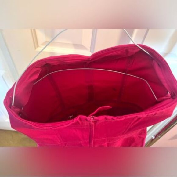 H&M Red Slick Strapless Sheath Dress Cocktail - Picture 2 of 5